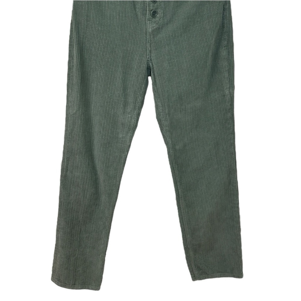 Reformation - Women’s  ‘Cynthia’ Straight Corduroy Pants in Moss Green, Size 27 - Picture 6 of 13